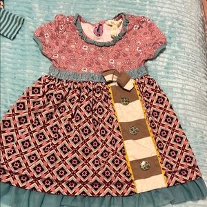 Matilda Jane Pink and Blue Geometric Dress